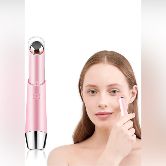 New! Eye & Face Massage Tool Wand Pen, Eye Lift Wand Heated Warm, Vibration, Fir - Picture 1 of 17